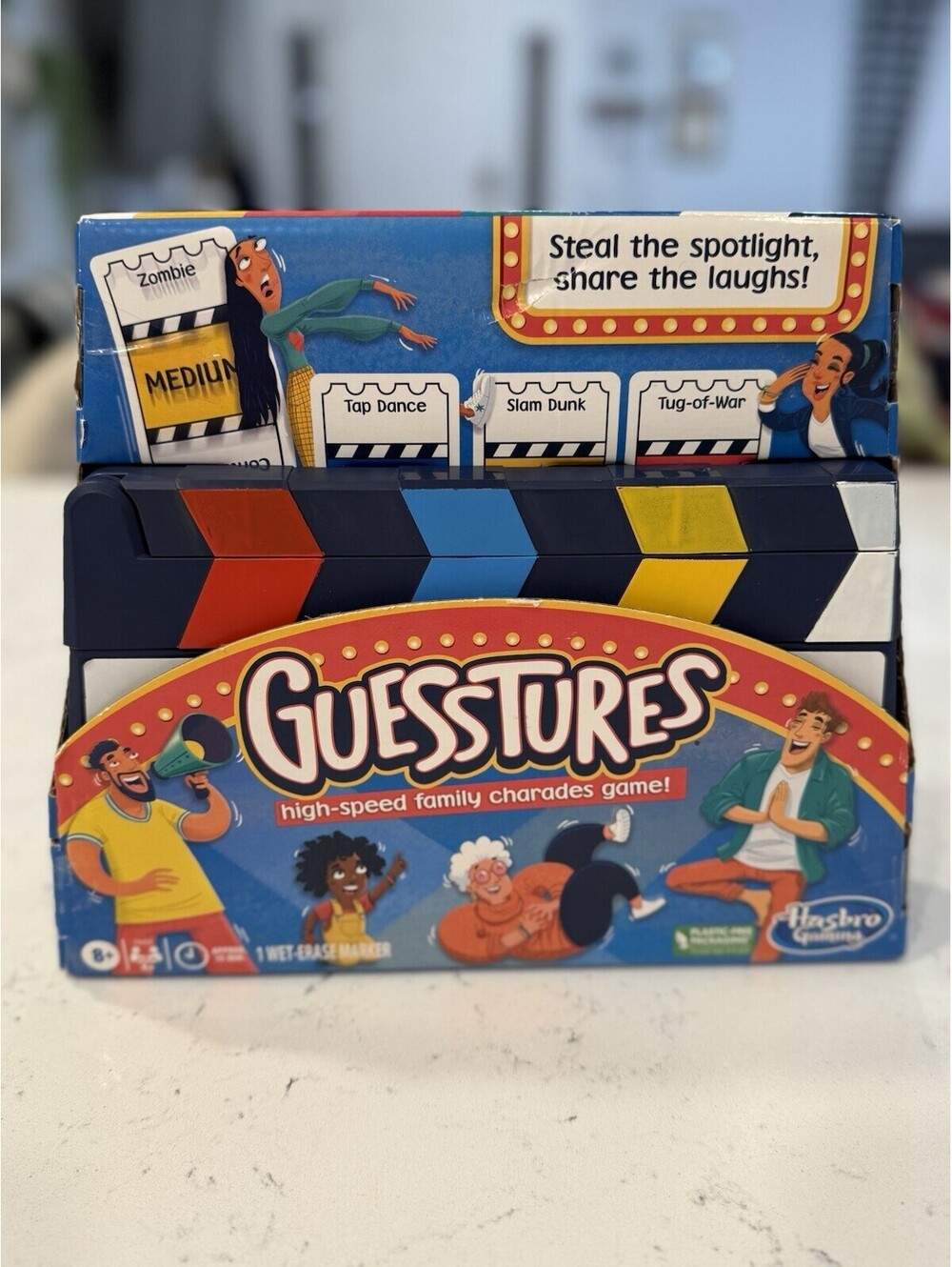 Guesstures High-Speed Family Charades Game Hasbro 2023 Hasbro